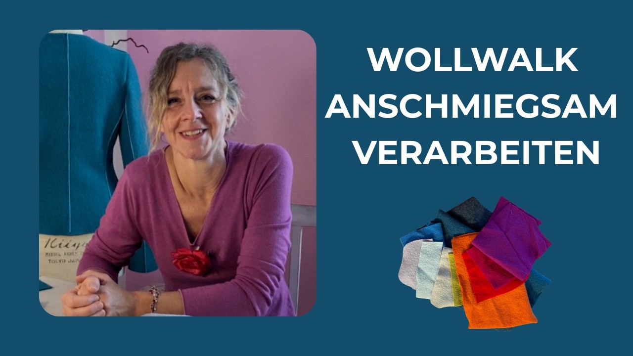 Dicken Wollwalk verarbeiten –  Technik für saubere, flache Nähte