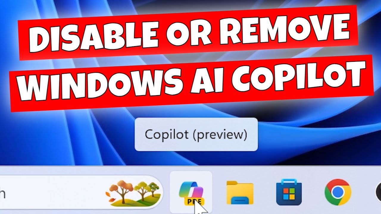 Как удалить или отключить Windows Copilot AI Assistant