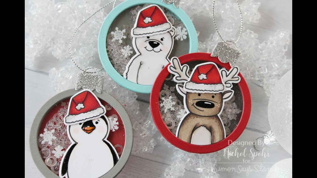 Ornament Shaker Tags with Honey Bee Stamps