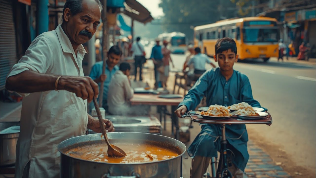 40/— RS BEST OF GUJRANWALA ! BONG PAYE & ANDA CHNAY | STREET FOOD PAKISTAN | PAKISTANI STREET FOOD