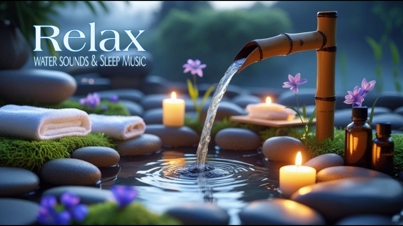 Healing Sleep Music 🌿 Water Sounds & Relaxing Melodies Healing of Stress • Relieve depression.