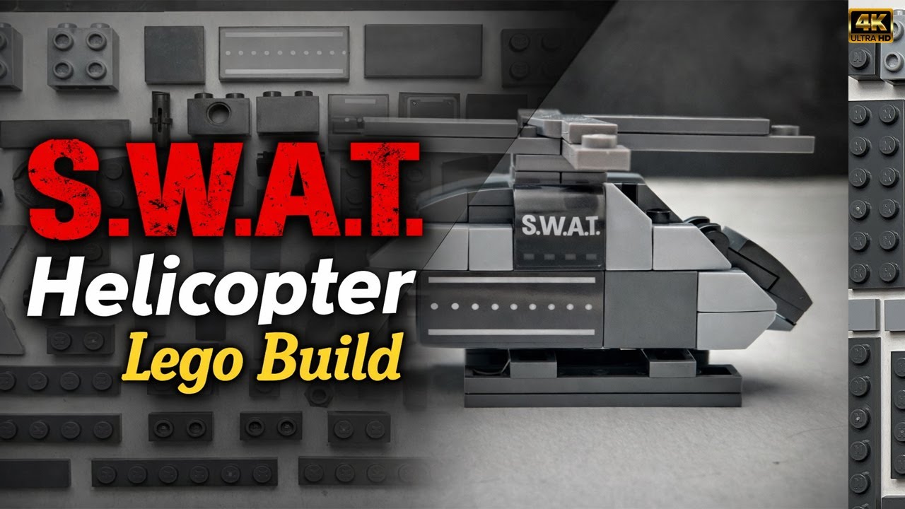 I Make SWAT Helicopter Lego Built | SWAT Helicopter Lego Bricks Assemble