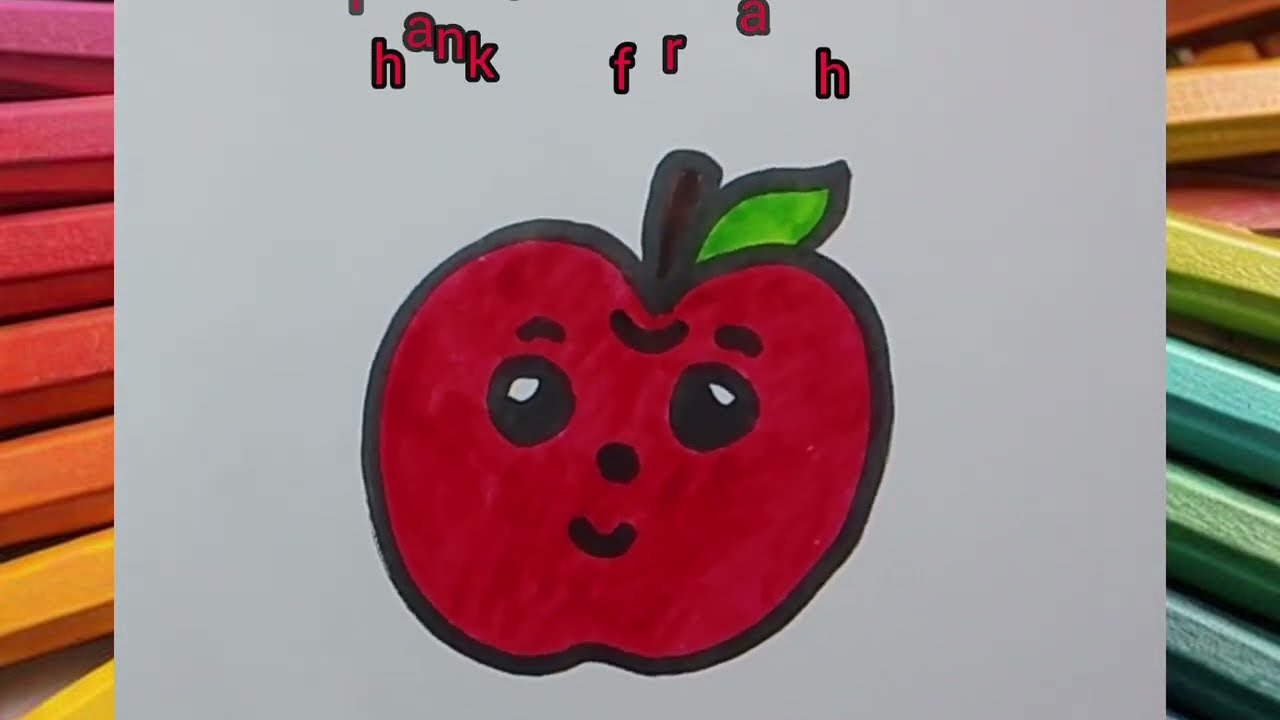 How to a apple drawing || सेब का चित्र कैसे बनाएं || كيفية رسم تفاحة#colouring #apple #easydrawing 