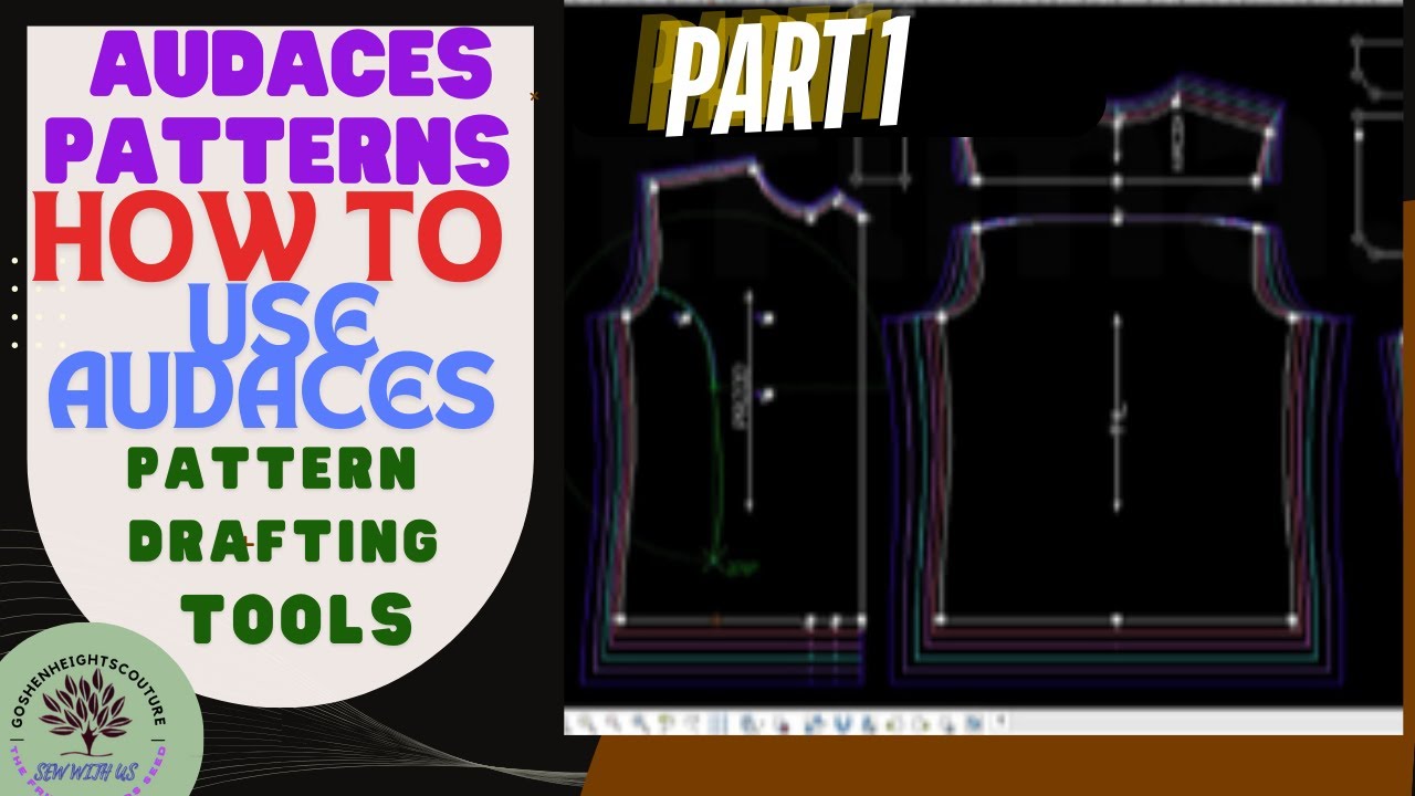AUDACES PATTERN /How to use audaces pattern  drafting tools  PART 1