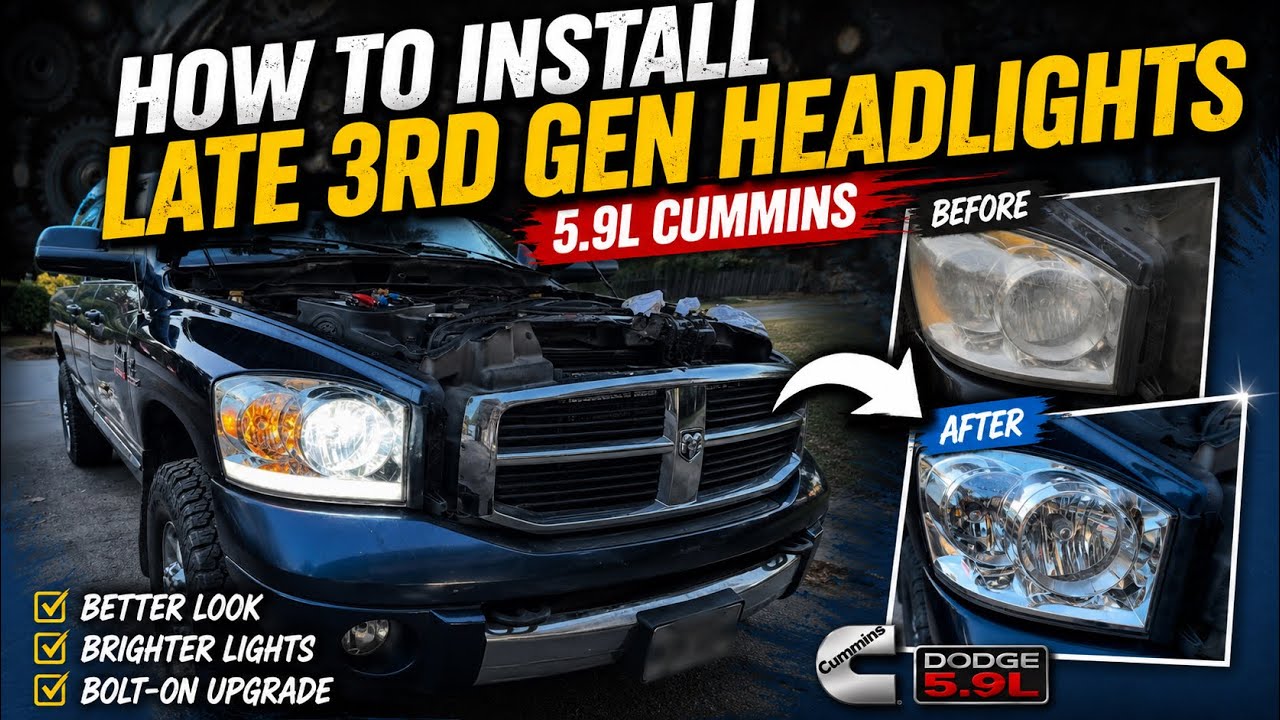 Late 3rd Gen Headlight install with LED accent lights