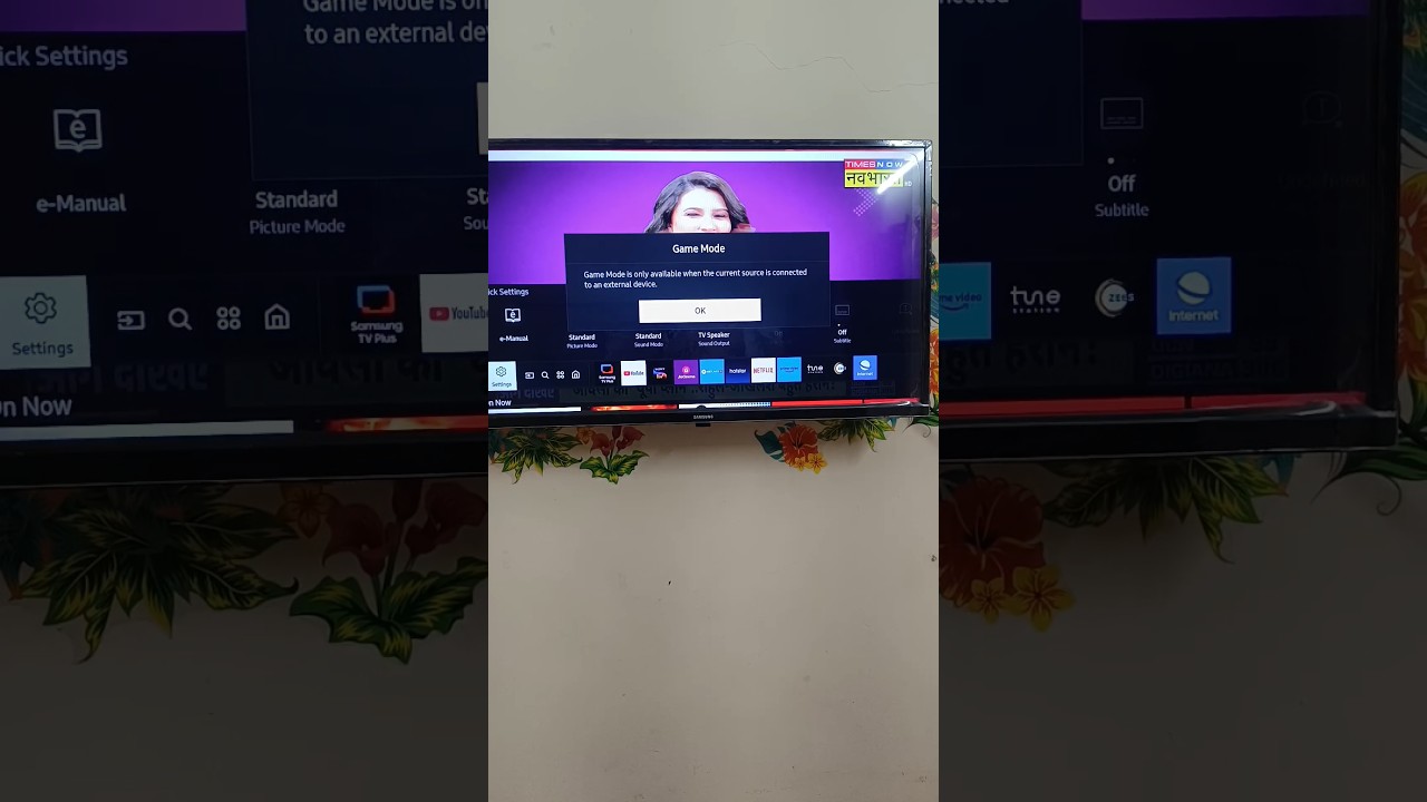 Game Mode Activated: Samsung Smart TV #shorts #gamemode