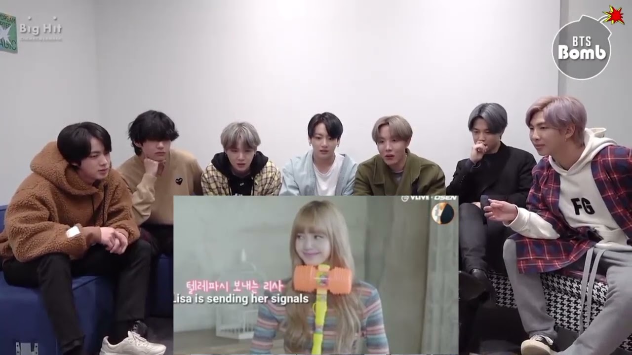 bts reaction chaelisa