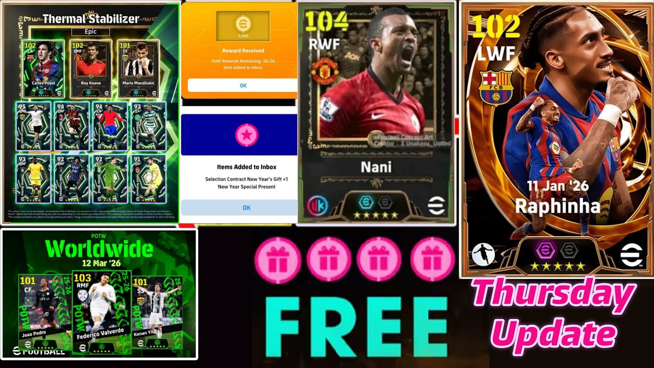 eFootball 2026 Update 5.3.1 🔥Thursday Update New Campaign & Free Epic + Show time 🤩 Coins & POTW