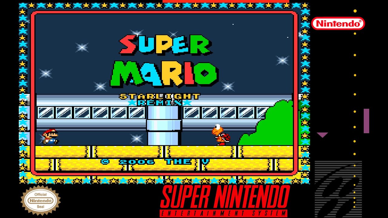 Super Mario Starlight Remix (V2.1) (2006) | Прохождение | SMW Romhack