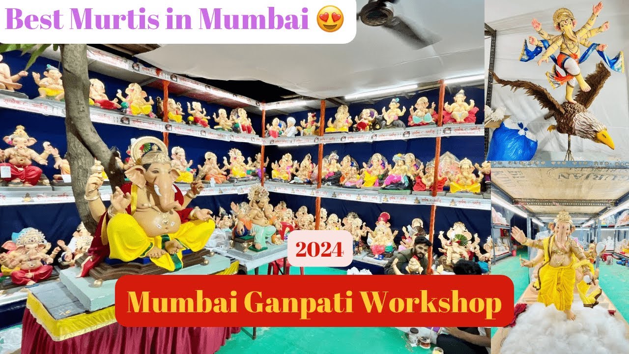 MUMBAI GANPATI WORKSHOP 2024 | SUNDAR AUR PYARI GANPATI BAPPA MURTI FOR HOME | VLOG 04