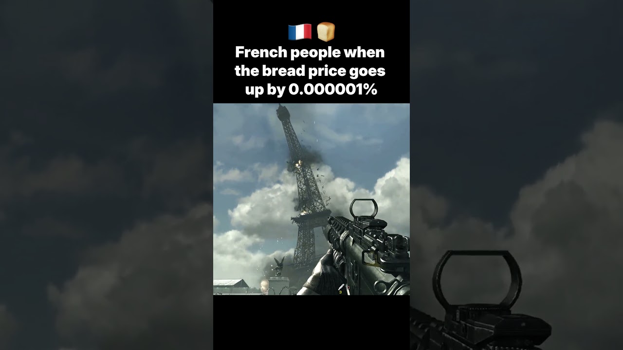 French people when the bread price goes up by 0.000001% | Call of Duty Modern Warfare 3