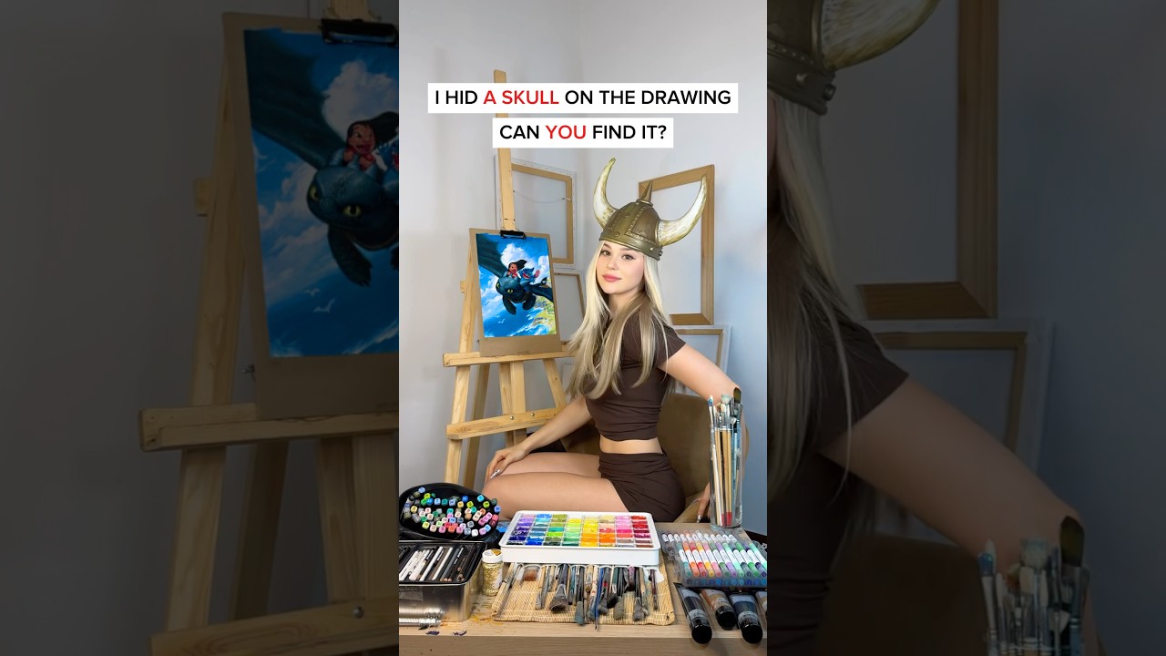 RANDOM CARDS DECIDE WHAT I DRAW😱 DID YOU FIND A SKULL? 💀 STITCH & HOW TO TRAIN YOUR DRAGON &hearts;️ #art