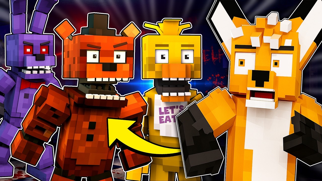 SPĘDZILIŚMY KOSZMARNĄ NOC JAKO STRAŻNICY W PIZZERII FNAF w Minecraft!