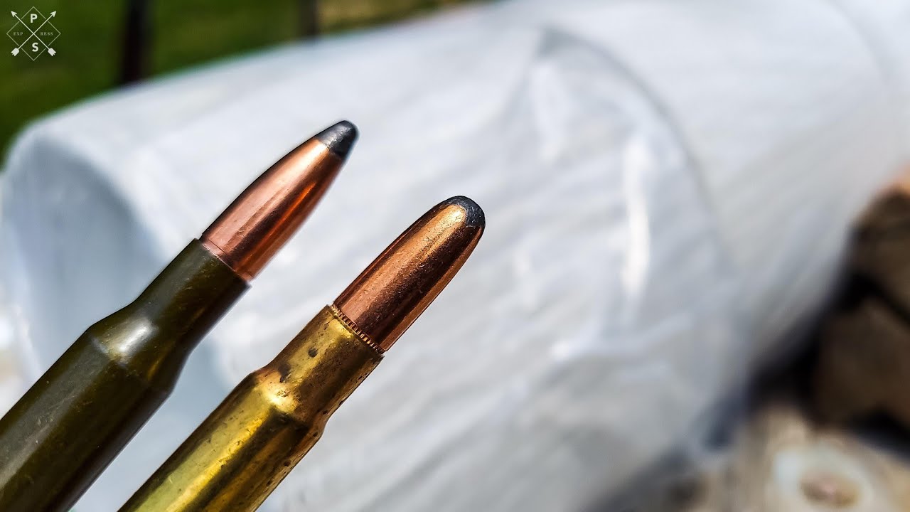 303 британских против 7.62x54r - Сколько бумажных тарелок???