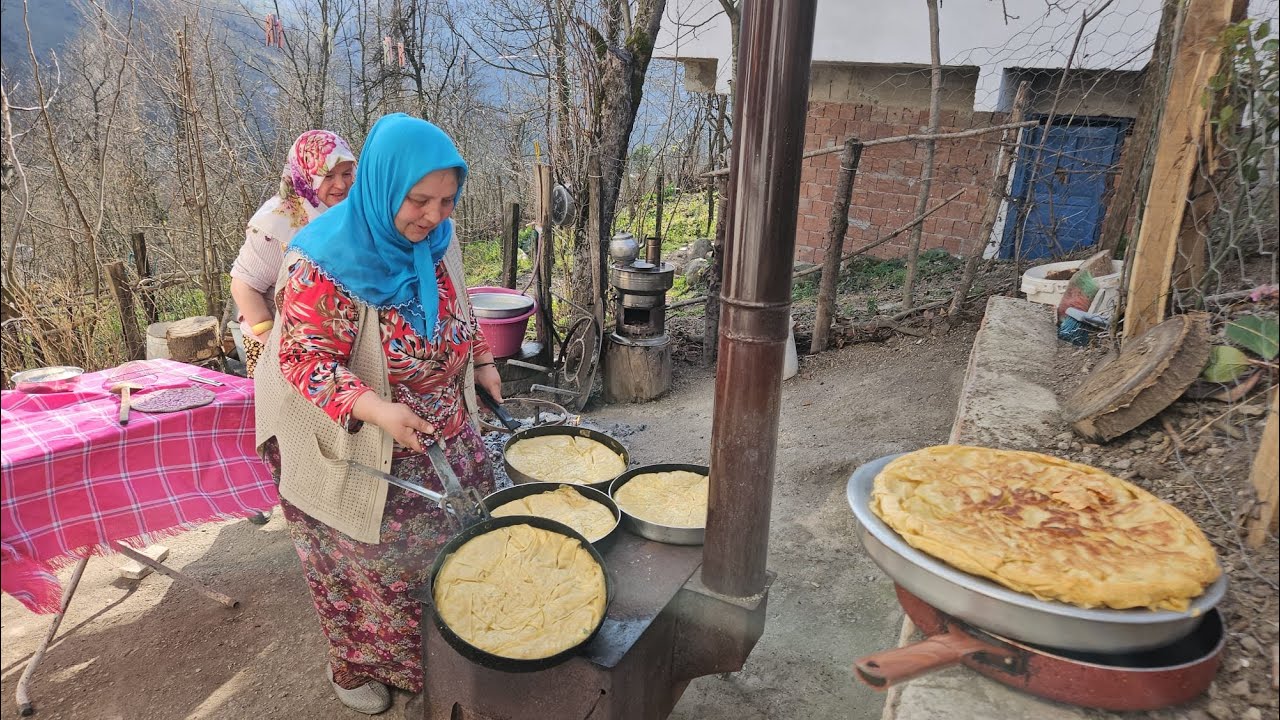 SU BÖREĞİNİ PEKMEZ TAVASINDA HAŞLADIM  ‼️ TAVA TAVA HARİKA OLDULAR 🔥🔥