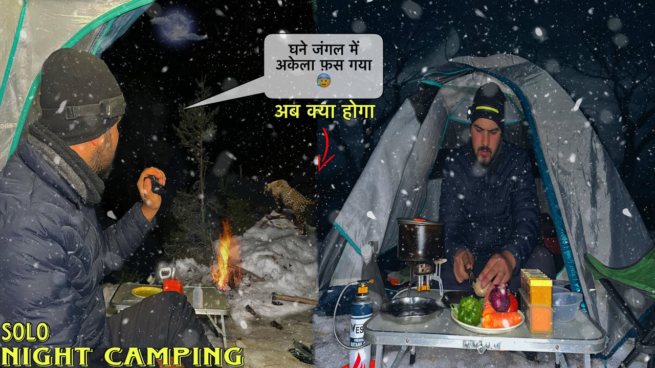 Solo Winter Night Camping In Dangerous Forest | ￼Camping In India | Camping Trip | #vlog