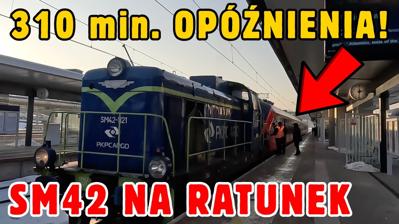 Spalinówka SM42 ratuje Impulsa SKM! Pociągi zimą Warszawa Gdańska!