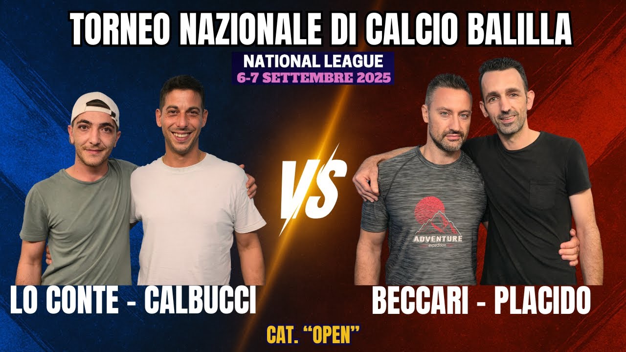 Calcio Balilla: Lo Conte - Calbucci vs Beccari - Placido | National League 17