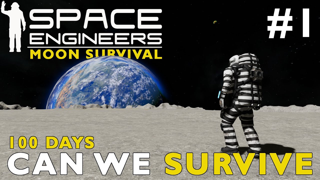 Сможем ли мы выжить 100 дней на Луне? | Space Engineers: Выживание на Луне. Перезагрузка #1
