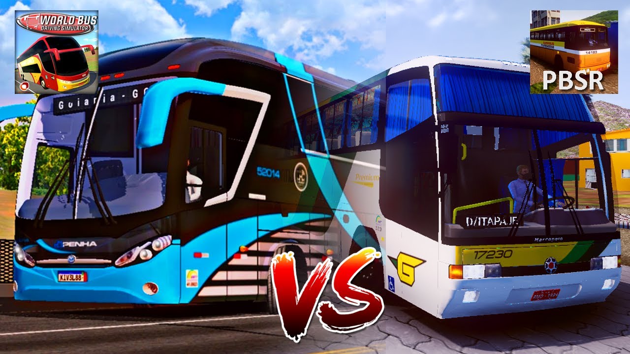 QUEM VENCE! Proton Bus Simulator Road VS World Bus Driving Simulator