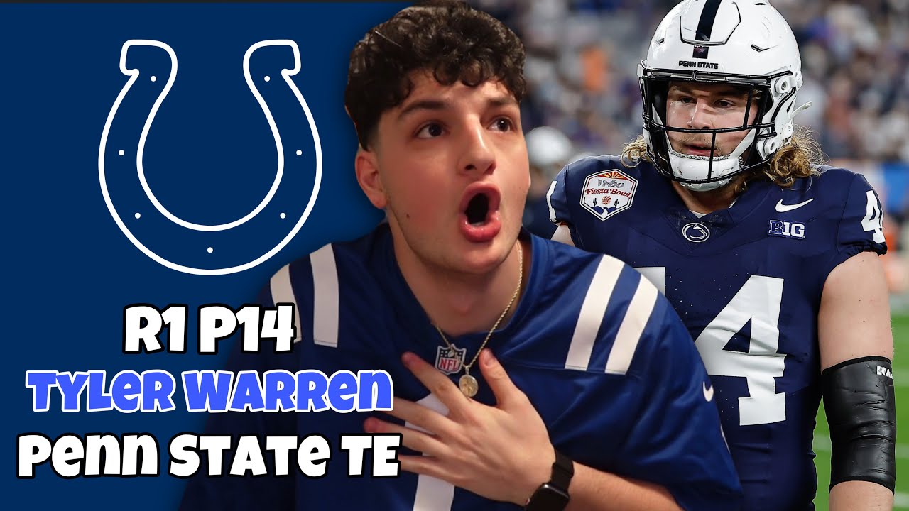 Colts Fan Reacts to Tyler Warren 2025 NFL Draft