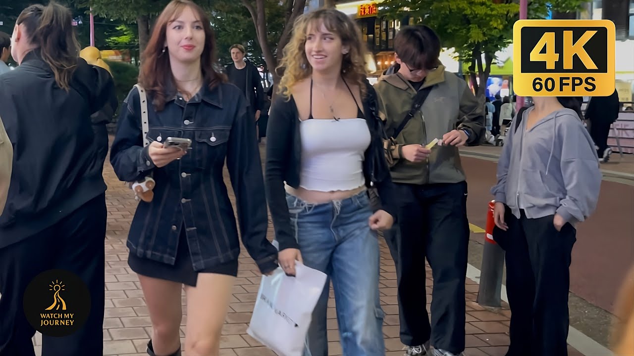 [Hongdae 4K] What Happens in Hongdae at Night?! 🔥 | Seoul Nightlife Walk 4K