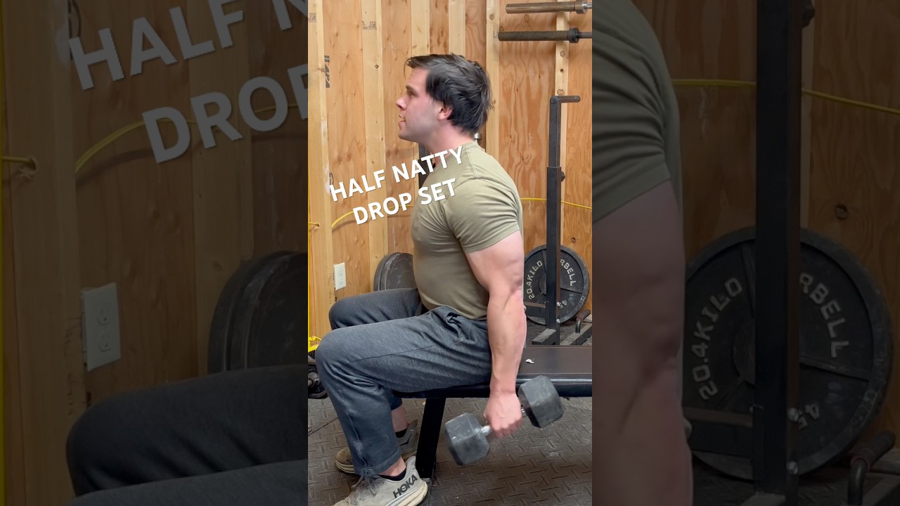Curls with the 30lb dbs 