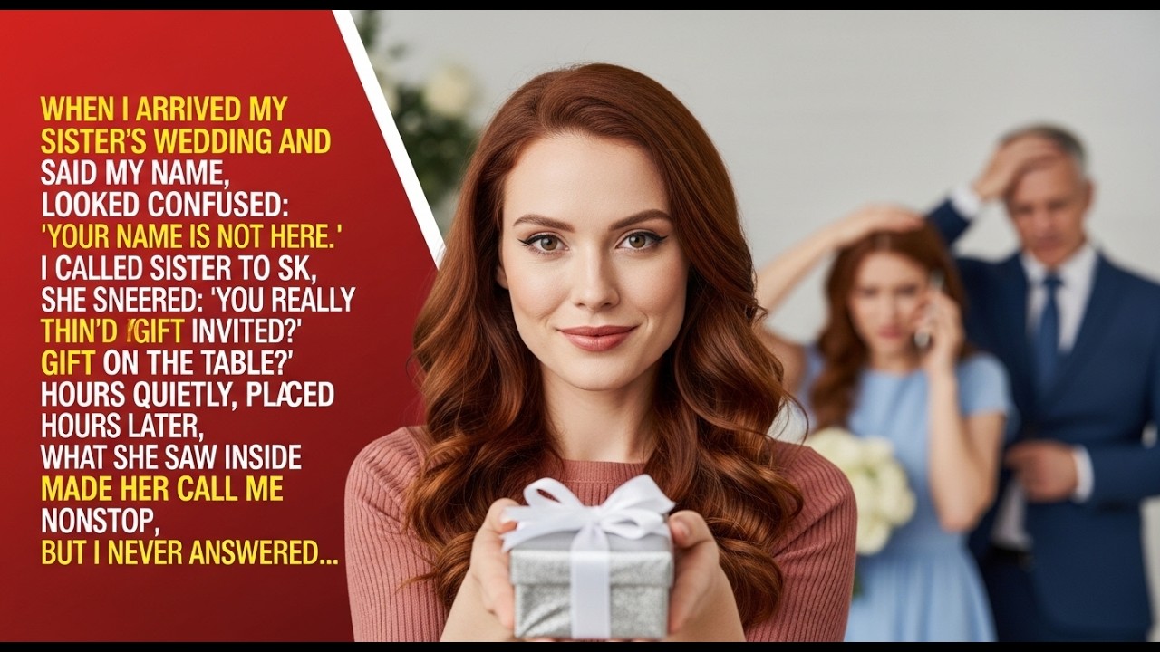 My Parents Banned Me From My Sister’s Wedding—Until She Opened My “Gift” and Screamed