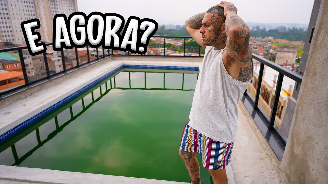 PISCINA DA MANSÃO MAROMBA FICOU VERDE 😨😨