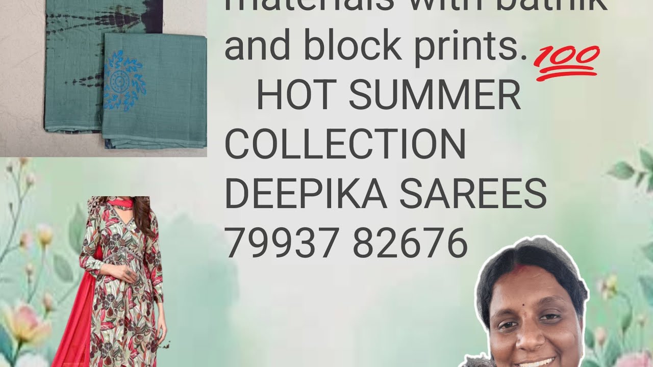 SUMMER ARRIVALS  Pure cotton dress materials 😍