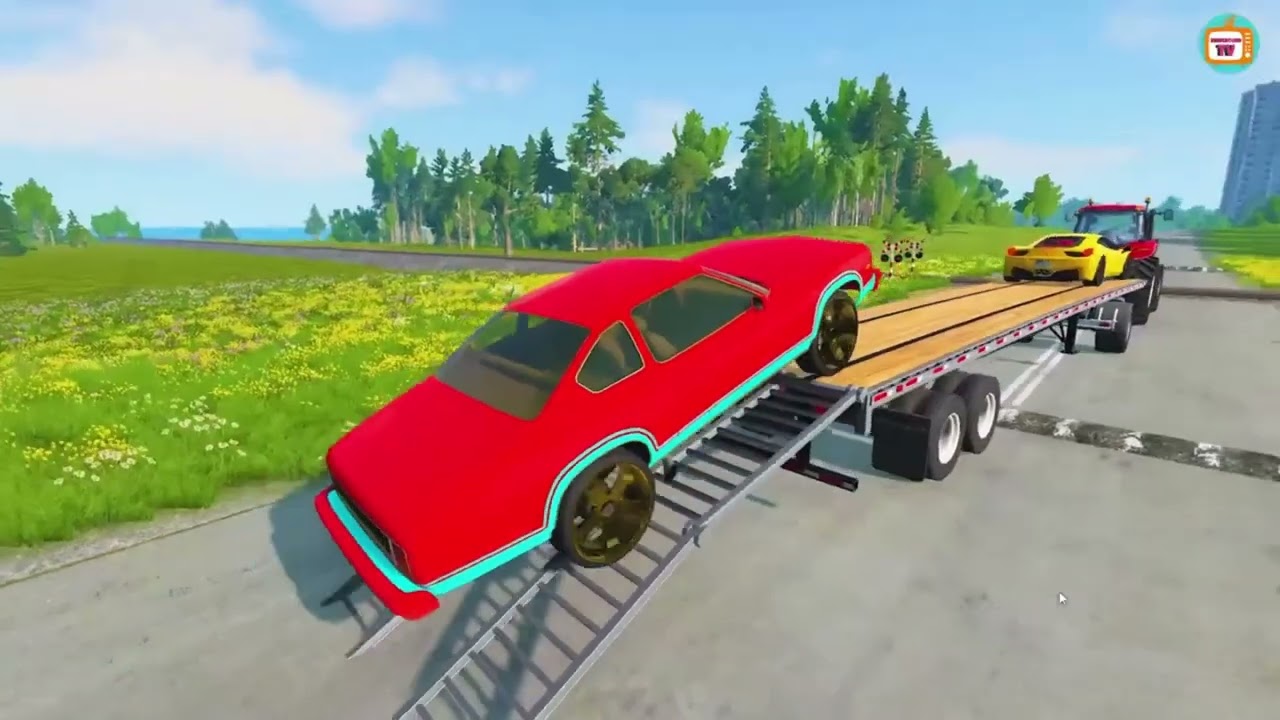 cars and speed bumps, trucks, concrete mixers,dump trucks, cranes, ambulances,  police cars, cars 03