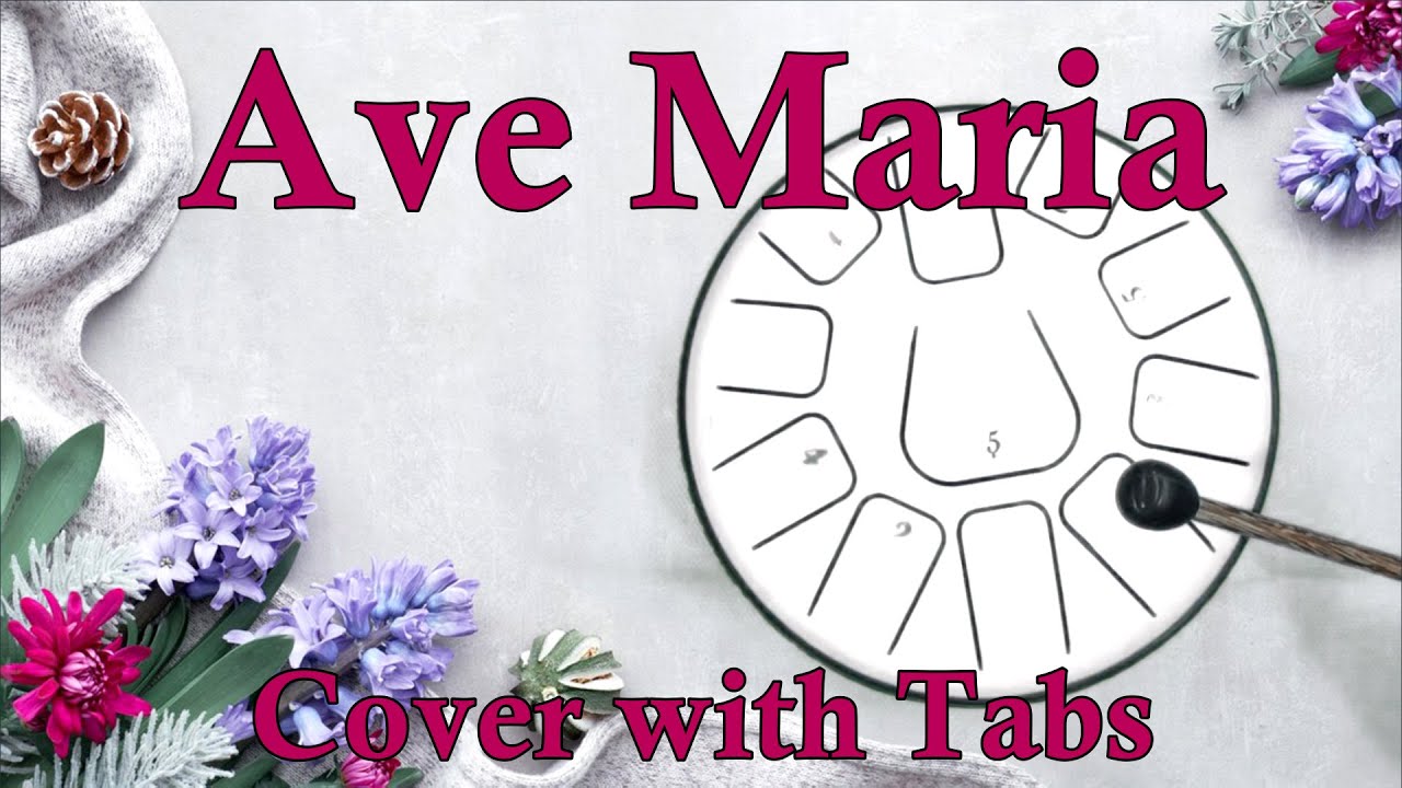 Ave Maria (11 note steel tongue drum / tank drum) - Cover with Tabs