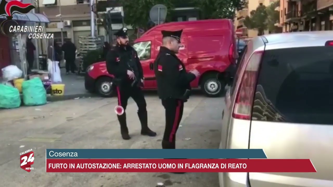 Cosenza: Furto in autostazione, arrestato uomo in flagranza di reato
