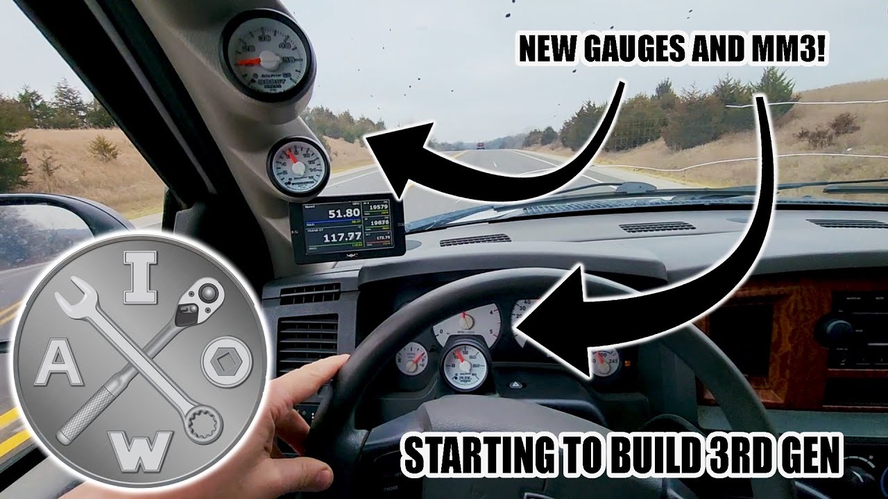3rd Gen Cummins Gauge/MM3 Install | Boost, EGT, Fuel Rail Pressure Gauges