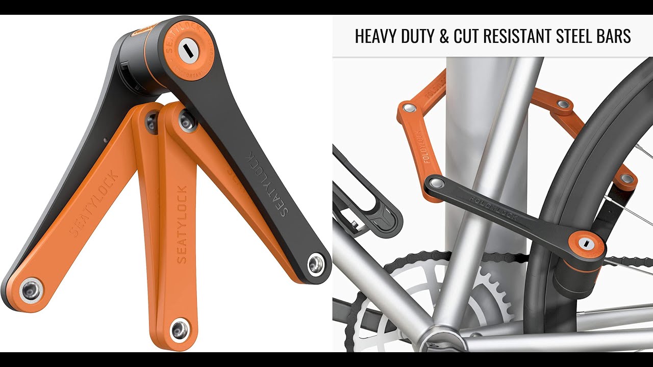 FoldyLock Compact Folding Bike Lock  Award Winning Patented Lightweight High Security Bicycle Lock