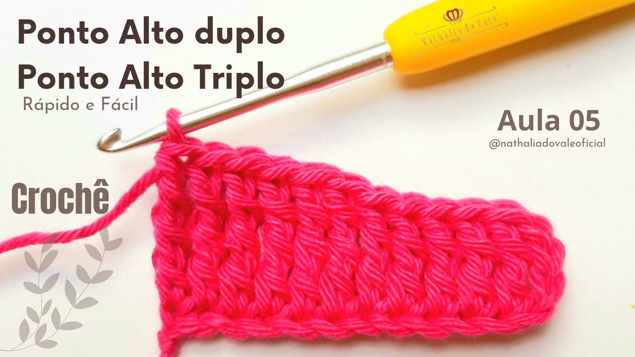 COMO FAZER PONTO ALTO DUPLO E TRIPLO Rápido e fácil de fazer ♡