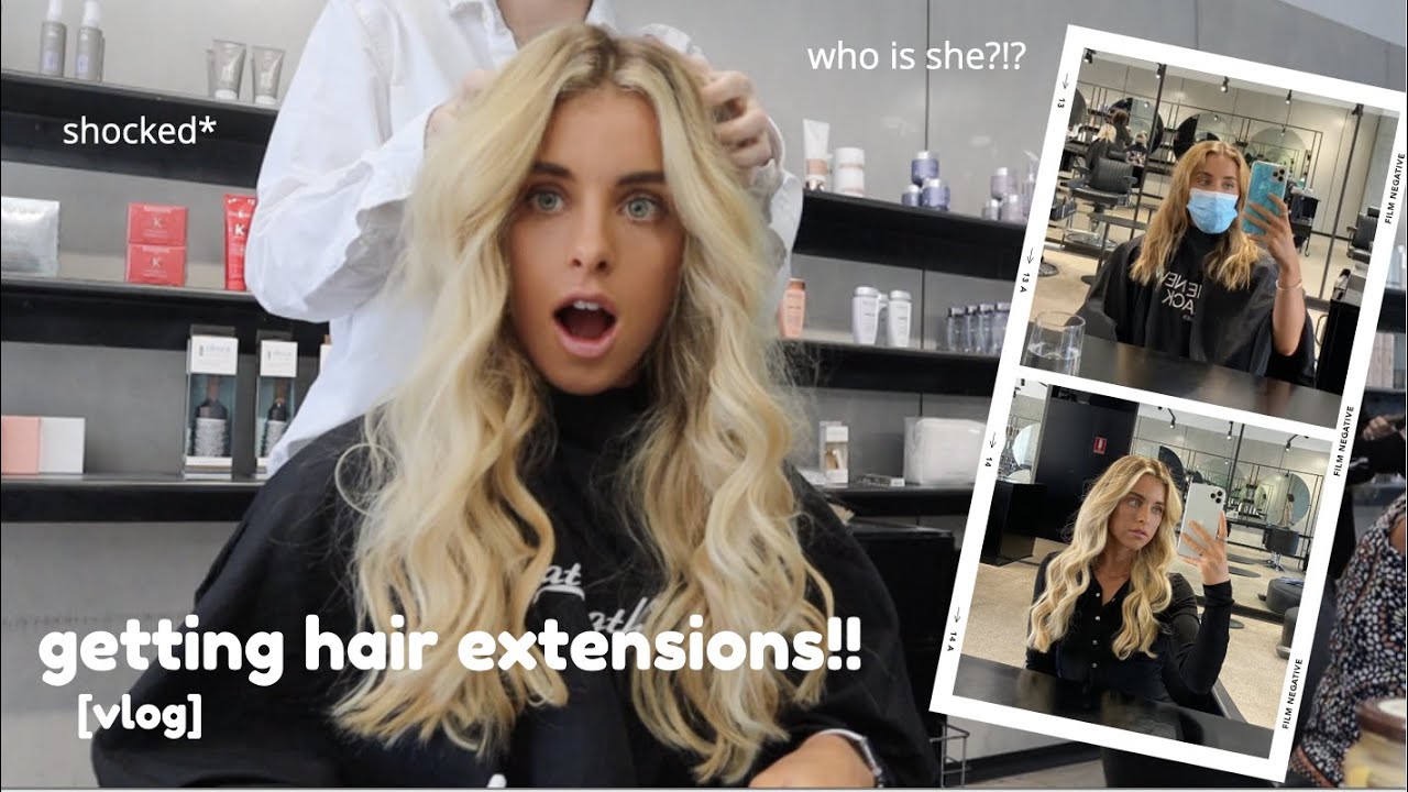 [VLOG] I GOT HAIR EXTENSIONS! ♡ using @GreatLengthsDE extensions!