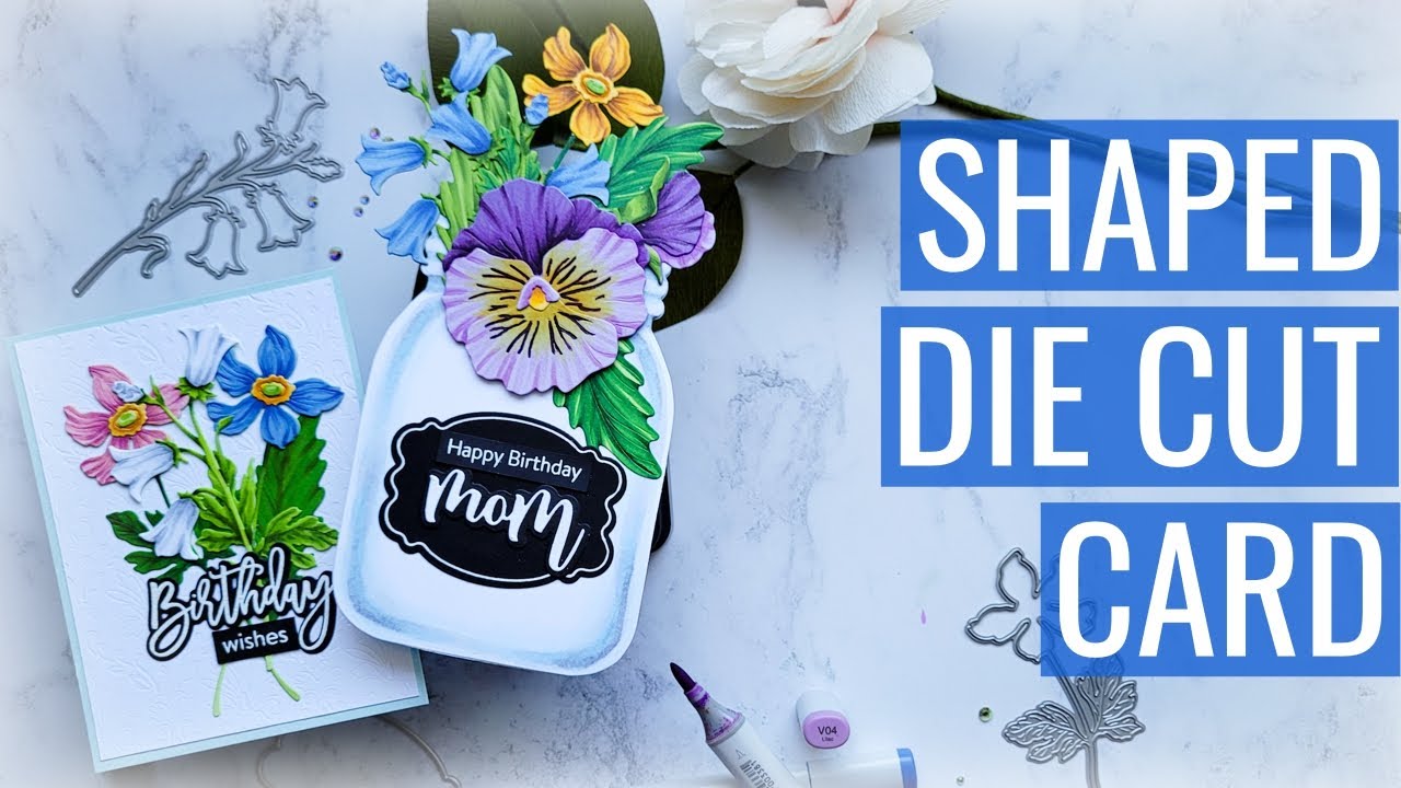 Shaped Die Cut Card (& a BONUS Card): I won the Mom Lottery