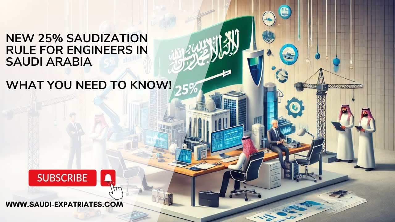 Saudization of Engineering Professions by 25% comes into effect in KSA for Private Sector companies