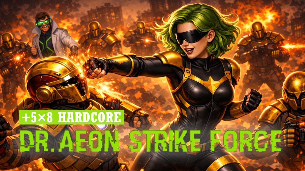 Dr. Aeon Strike Force (Villain Side) +5×8 Hardcore | City of Heroes Homecoming