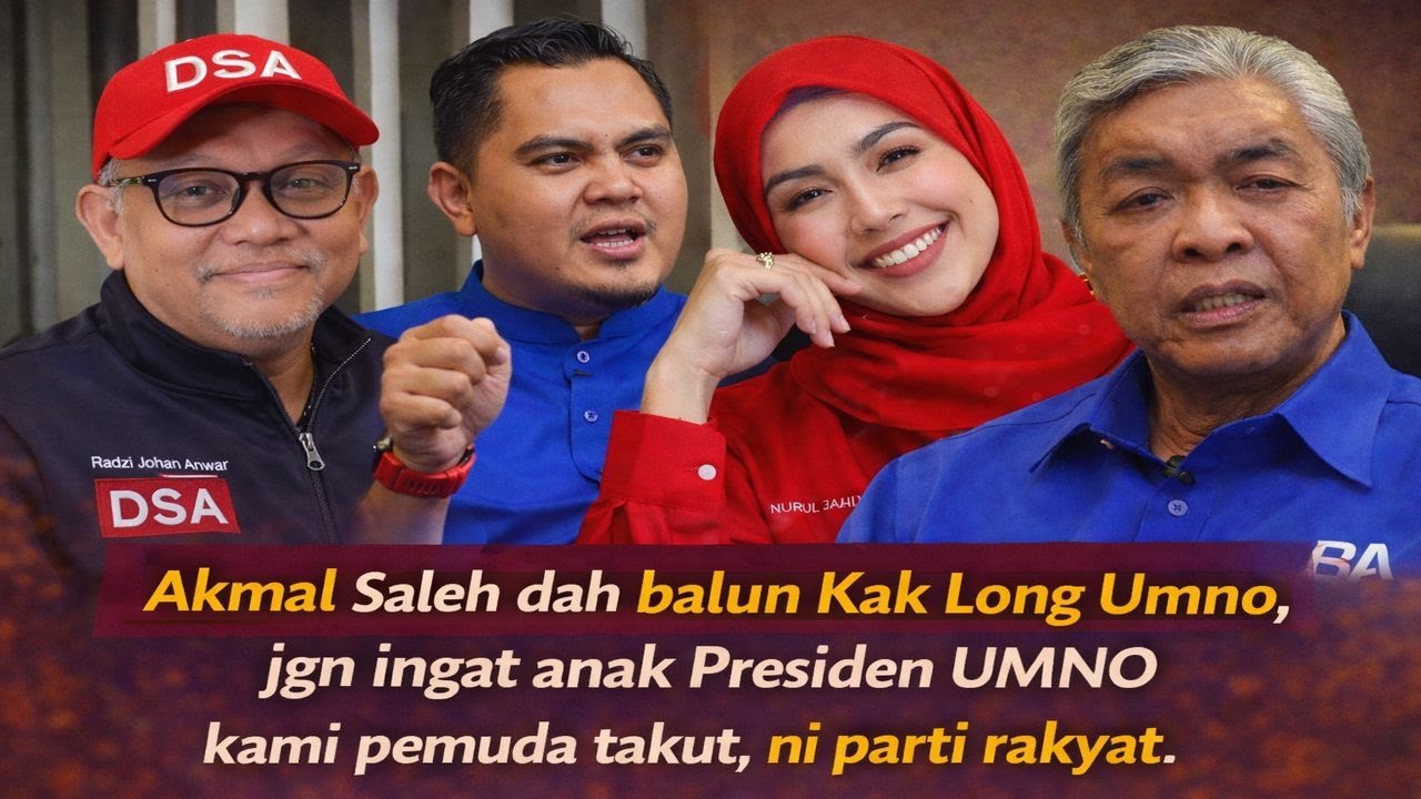 Akmal Saleh dah balun Kak Long Umno, jgn ingat anak Presiden UMNO kami pemuda takut, ni parti rakyat