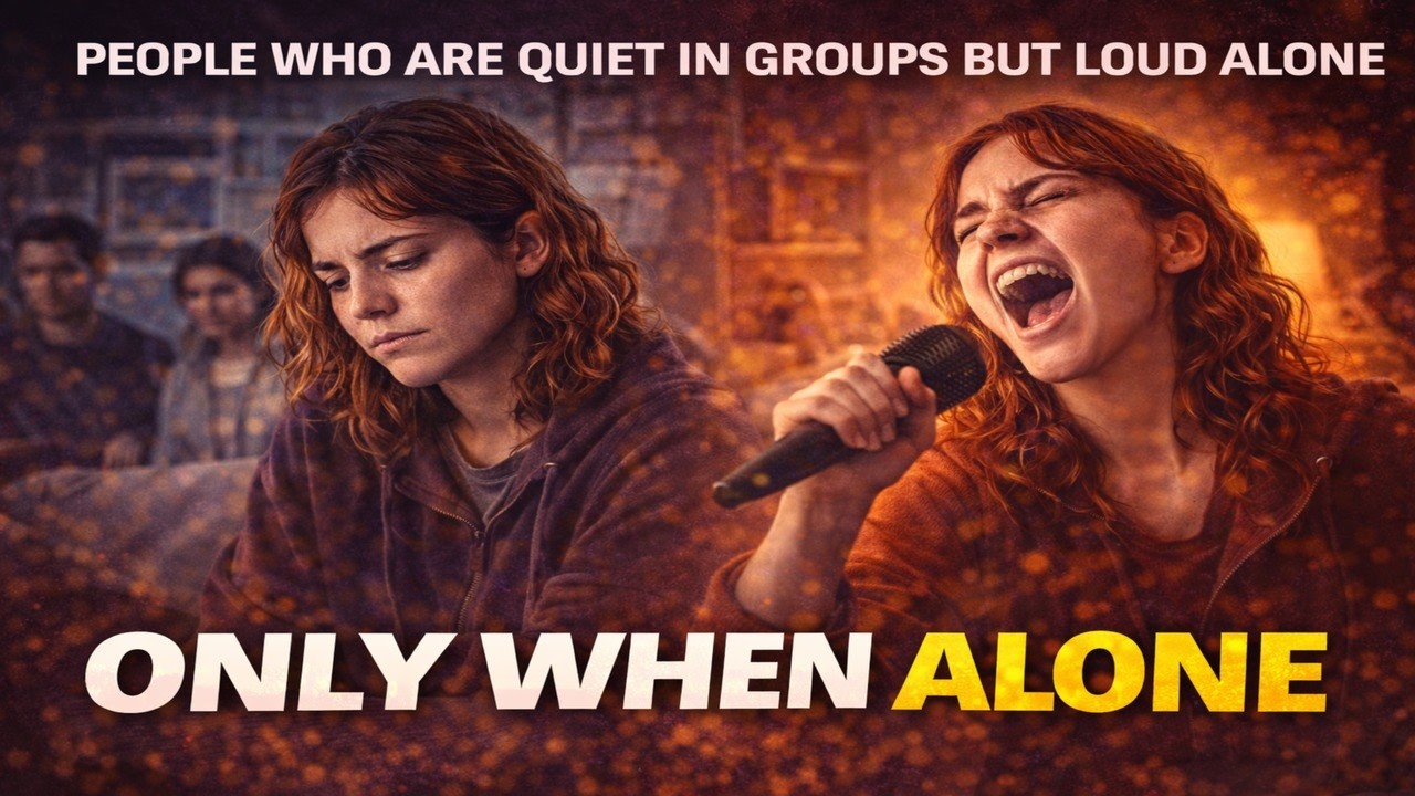 PEOPLE WHO ARE QUIET IN GROUPS BUT LOUD ALONE