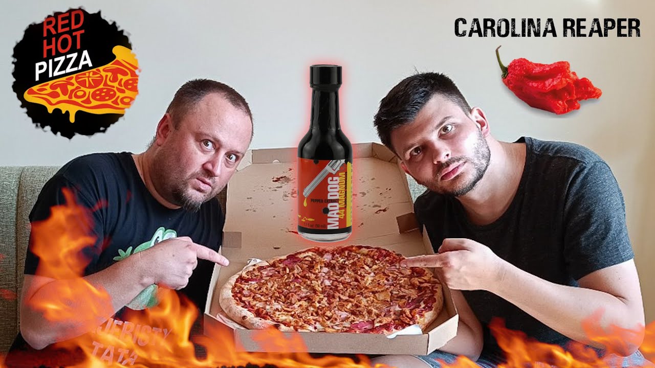 Katujemy się 🥵 pizza z ekstraktem 4 MLN SHU i Caroliną Reaper💥 | Red Hot Pizza feat. Kacper 🔥