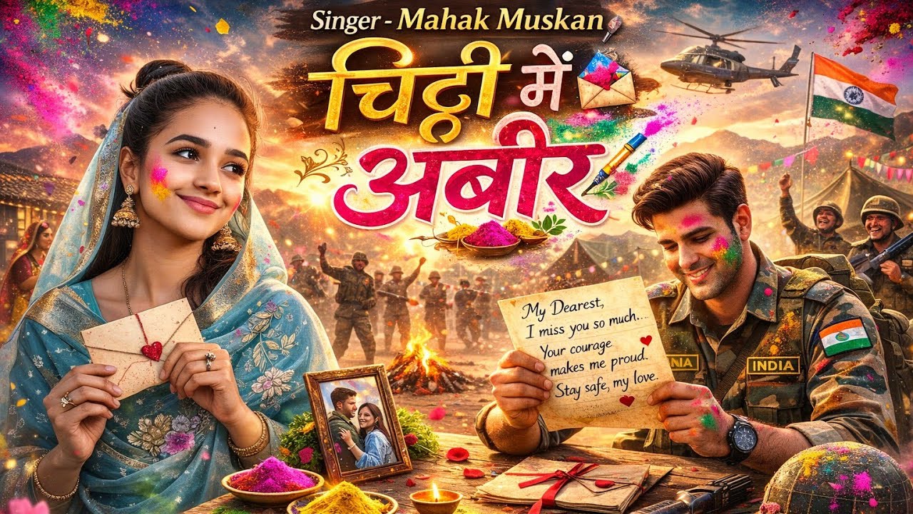 #Mahak Muskan || चिट्ठी में अबीर|| दर्द भरा देशभक्ति होली गीत New Holi Sad Song 2026 || Fauji Holi 