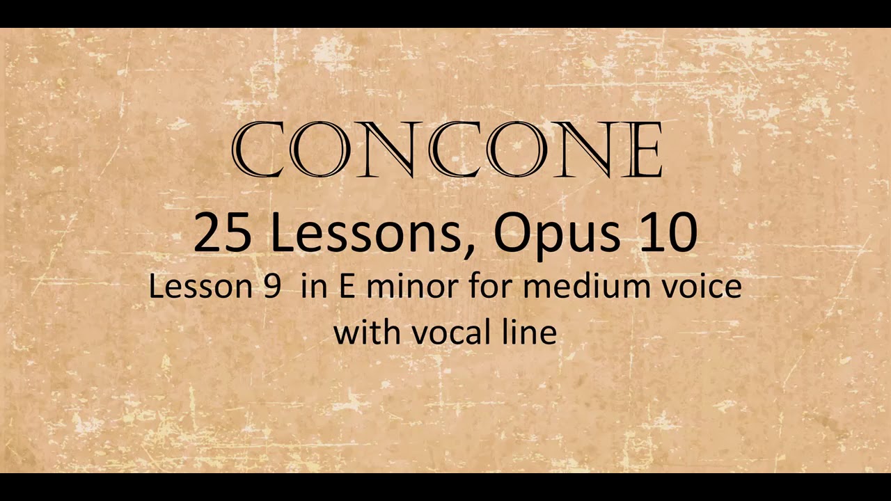 #9: Medium voice, with vocal line