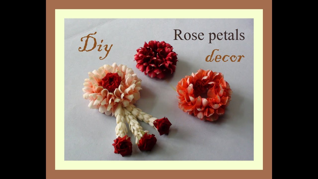 Do it yourself Rose petals decor