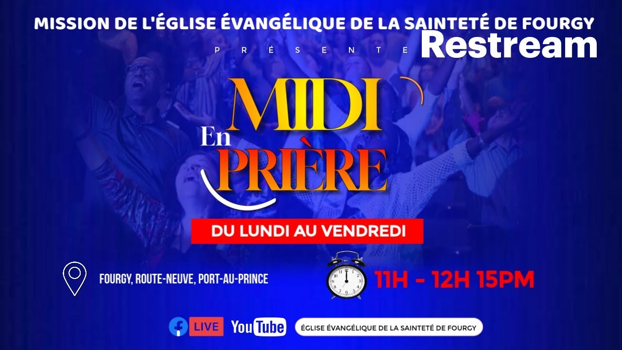 MIDI EN PRIERE / AVEC PASTEUR LUMA ROBERSON / VENDREDI 13 FEVRIER 2026