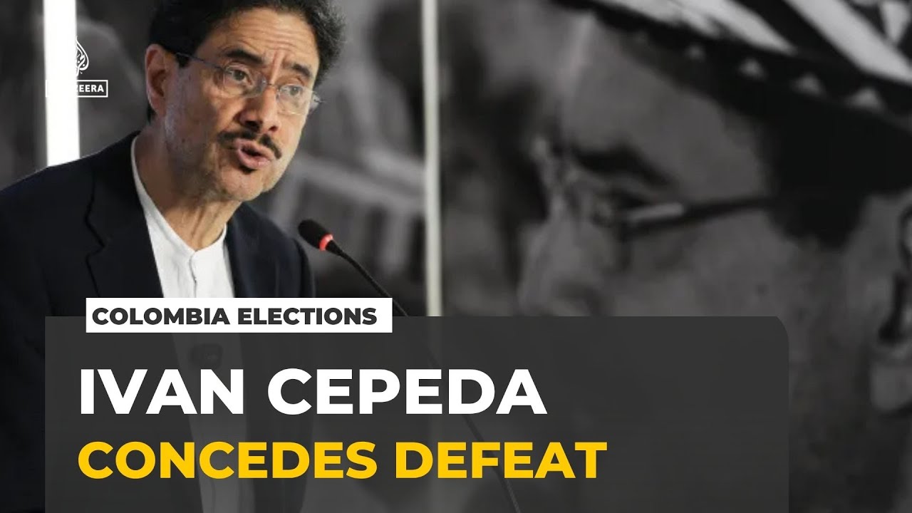 Colombia elections: Left-wing candidate Ivan Cepeda concedes defeat