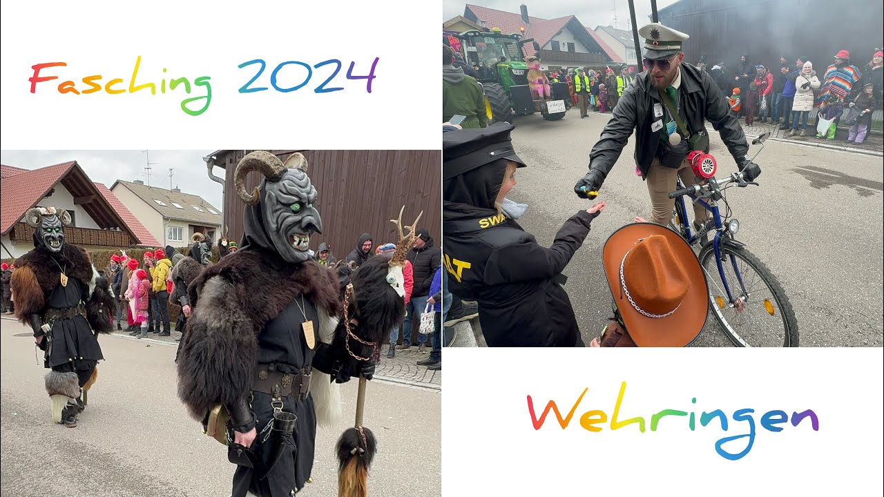 Карнавал в Германии Бавария / Fasching Wehringen Bayern / Vlog