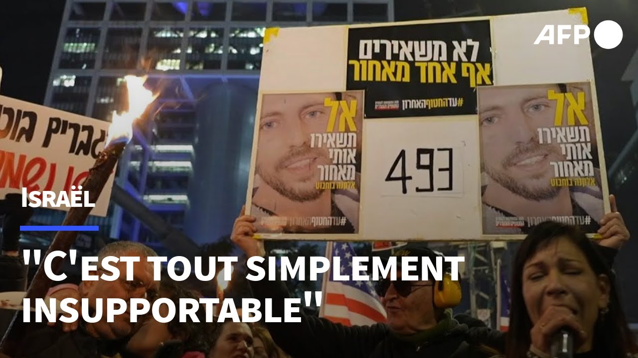 Gaza: manifestation à Tel-Aviv après que le Hamas a reporté la libération d'otages | AFP